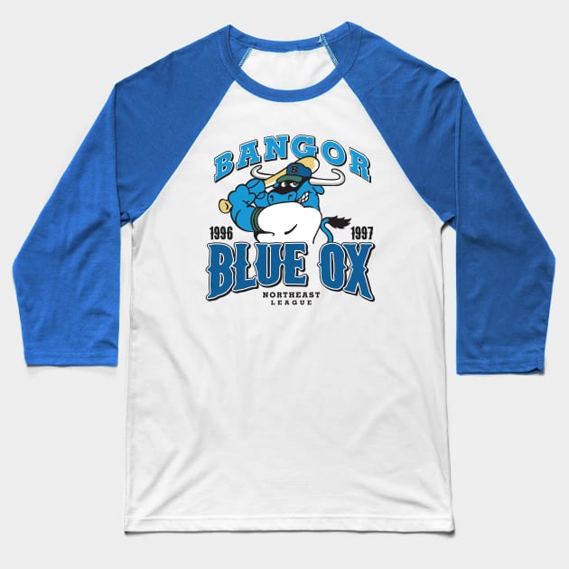 Bangor Blue Ox Baseball T-Shirt by MindsparkCreative